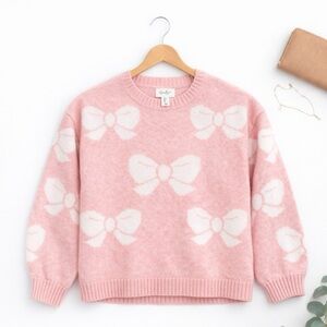 Jessica Simpson Pink Bow Sweater